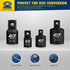 4 Piece Impact Socket Adapter Set, 1/4" 3/8" 1/2" SAE Drive Adapter Set, Square Reducer Conversion Set for Impact Wrench
