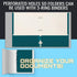 Better Office Products Two Pocket Portfolio Folders, 50-Pack, Teal, Letter Size Paper Folders