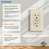 20 1 Pack ELEGRP GFCI Outlet Outdoor, Amp Self-Test GFI Electrical Outlet with Thinner Design, Weather & Tamper