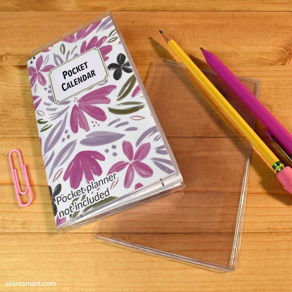 StoreSMART - Clear Plastic Cover for Pocket Planner - 6 Pack - RSP1855-6