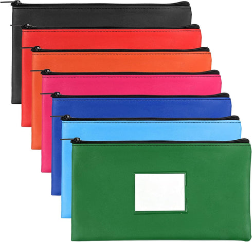 VOCHIC 7 Pack Multi-Purpose Money Pouch Set Money Bags, Bank Bags with