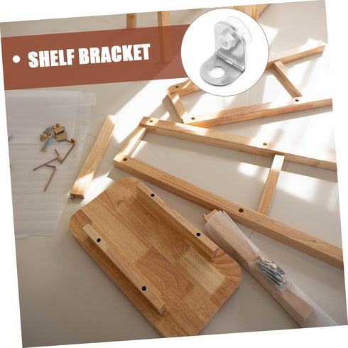 10-Piece Balacoo Stainless Steel Corner Brackets Secure Glass Shelf Supports Right Angle Braces for Furniture Cabinets