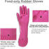 Kitchenware Mamison Quality Rubber Gloves Pink Size M, Waterproof Rubber Gloves 1 Pairs, Korean Home and Improvement Brand