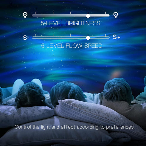 33 Northern Galaxy Light Aurora Projector with Light Effects, LED Star Projector for Bedroom Nebula Lamp, Remote