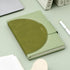 CAGIE Lined Journals for Writing Leather Journal for Women with Buckle Closure 192 Pages 100 GSM, 5.9"x8.5", Green
