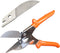 Multi Angle Miter Cutter | Hand Scissors Multipurpose Tool | + Spare Blade | 45-135 Degree Cutting | Stainless Steel,