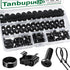 120Pcs M6 x 16mm Rack Mount Cage Nuts, Screws, Washers, and Self-Locking Cable Ties for Server Cabinets