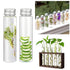 50 PCS 50 ML Clear Plastic Test Tubes with Screw Caps, Flat-Bottomed Bath Salt Containers for Candy
