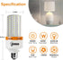 2 Pack 50W LED Corn Light Bulb 6250 Lumin 400W Replacement E26 Cool Daylight White Led Light Bulb for Indoor Outdoor Building Appliction, 2 Count (Pack of 1) by RIUVAO
