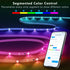 16.4 DAYBETTER Smart IC LED Strip Lights, BGRIC LED Lights for Bedroom, DIY Multiple Colors on One Line, App Control