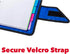 Case-it The Open Tab Velcro Opening Binder, 2 Inch O-Rings, 5 Color Tab Expanding File Folder, 400 Sheet Capacity, Blue