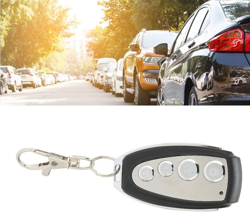 Universal Garage Door Opener Remote: 4 Channel Cloning Remote Control for Garage Doors, Cars, House Gates, and More