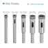 Diamond Drill Bits Set, 5mm 6mm 8mm 10mm 12mm Cutting Diameter, Diamond Dry Core Drill Hole Saws Bits Tools - (Applications: for Glass Drilling Hard Materials), 5-Pieces