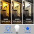 Energetic 4-Pack Dusk to Dawn LED Outdoor Light Bulb, 60 Watt Equivalent (6W), 800LM, Warm White 3000K, E26 Base