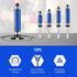 UwinVwin 4Pcs 1/4" Set, 1/2", 3/4", 1", 1-1/4", 1-1/2" Top & Bottom Bearing Flush Trim Router Bit Shank, Carbide Flush