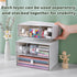 Plastic Desk Organizer with 6 Drawers, 3 Tier Stackable Desktop Organizer Drawers Storage for Office (H 6.5in)