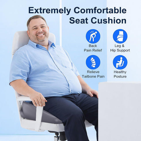 Sitting,2025 Seat Cushion for Relief Sciatica - Memory Foam Cushion for Office Chair, Hip & Coccyx Pain Relief for Long