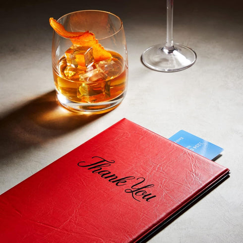 Set Pack 10, 5.5" 10.5", Juvale Server Books - PVC Restaurant Check Holder with Clip & Card Holder - Check Presenters