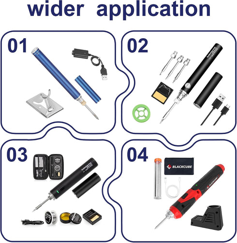 Generic 2 Pcs Tip Chargers for Wireless Soldering Iron with LED Indicator - widely Usable for More Soldering Iron