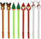 Maydahui 28 PCS Christmas Series Rollerball Pens, Black Gel Ink, Christmas Tree, Snowman, Reindeer, Santa Claus Style