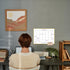 Dry Erase Monthly Calendar Whiteboard, 10.5"x 14.5" Gold Aluminum Frame, Magnetic White Board for Wall