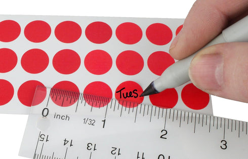 ChromaLabel 1/2 Inch Circle Sticker Labels, 1200 Colored Sticky Dots, Easy to Write On, Permanent Color Coding