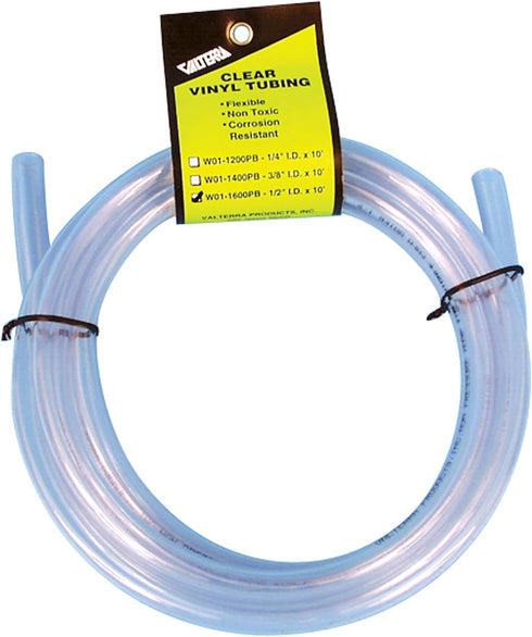 Valterra Clear Vinyl Tubing, 3/8" I.D. x 10'
