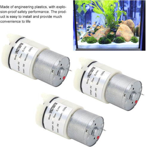 Micro Diaphragm Pump, Explosion-Proof Mini Vacuum Pump for Chemical Industry, High Performance Engineering Plastic