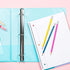 Yoobi 1 Inch Binder Set, 3-Ring Binders with 2 Pockets, Holds up to 220 Sheets, Perfect for School or Office, 4 Pack,