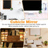 Quilax 4Pack 2Stick-On Office Desk Mirror, Adjustable Desk Mirror Office Cubicle, Monitor Mirrors to See Behind You