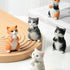 2) Cute Cat Glasses Display Stand,Creative Natural Resin Eyeglass Holder,Funny Decorative Eyeglass Sunglass