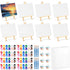 Acrylic Paint Set with 8 PCS 11.8In Easel & 16 PCS 8X10In