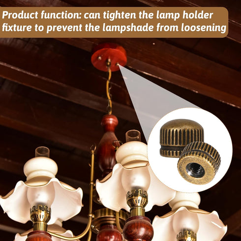 Zelphvt M4 8 Lights0.43 0.31in Screw Caps for Light Fixture Pcs Threaded Cap Nuts Ceiling Light Screw Cap Cover Lamp
