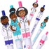 Cute Doctor Pen Thank You Caring Pens Gift for Doctors Medical Staff Assistants Healthcare Workers Women Coworkers Pharmacy (Mixed 36Pack)