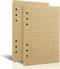 Tofun 2 Packs A5 Lined Vintage Refillable Paper, Retro A5 Binder Refills Paper