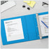 Universal UNV20713 11 in. x 8.5 in. 1 in. Capacity 3 Rings Slant D-Ring View Binder, Light Blue for Document Storage