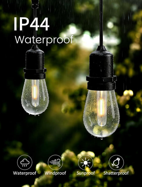 25 Pack Bulbs, 0.6W E12 Bulbs S14 G40 C7 Dimmable E12 Bulbs 2700K Tubular LED Replacement Light Waterproof LED