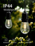 25 Pack Bulbs, 0.6W E12 Bulbs S14 G40 C7 Dimmable E12 Bulbs 2700K Tubular LED Replacement Light Waterproof LED