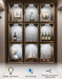 6 Pack Closet Closets Door Open Sensor Cabinet Lights, Cordless LED Cabinet Light, Battery Operated Cupboard Drawer