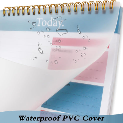 To Do List Notepad, Daily Planner Undated with 52 Sheets, 6.5" x 9.8" Checklist Productivity Organizer with Hourly