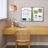 Whiteboard Set, 16 x 12" Foldable Dry Erase Board with Eraser, Markers, Magnets, and Labels