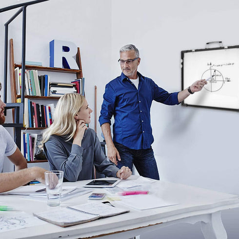 Whiteboard Dry Erase Boards, Portable Double Sided Magnetic Board, Foldable for Kids Students