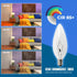 25W 120V E12 B10 Bulbs, Bulbs Dimmable, 2700K (Pack 12) SATONA Base CTC Incandescent Light Transparent Candle Light