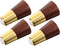 4pcs Walnut Color Solid Wood Sofa Legs Replacement Table Legs Coffee Dresser