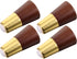 4pcs Walnut Color Solid Wood Sofa Legs Replacement Table Legs Coffee Dresser