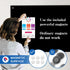 Magnetic Glass Board, 24 x 18 Inches Glass Whiteboard, Black Dry Erase Board