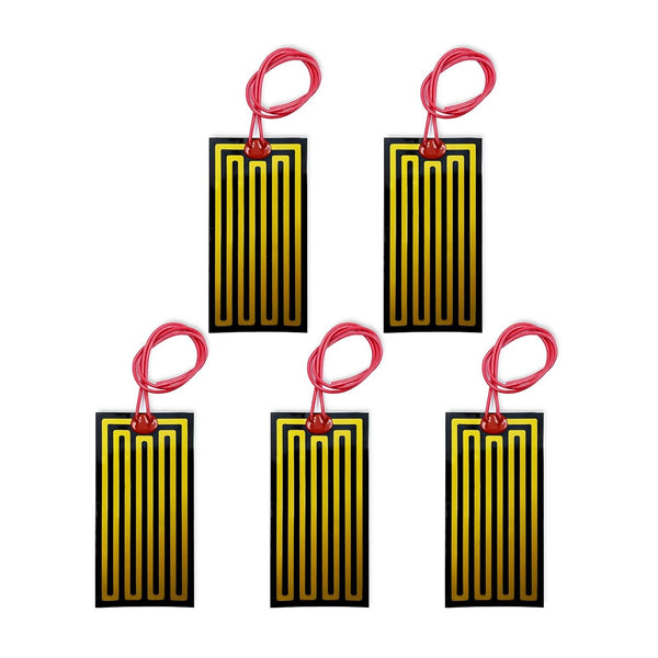 YYSOLDER 5PCS Film Heater Plate, 50mmx100mm (12v 14w) Adhesive Pad Flexible Polyimide Heating Elements