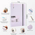 CAGIE A5 6 Ring Binder Notebook with Pockets, Refillable Planner, Dividers, A5 Refill Paper, Purple, 7 x 9.25 in