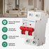 DC Miniature Circuit Breaker DZ47-63Z, 500V 2 Poles 10-63A for Battery and Solar PV Systems, DIN Rail Mount