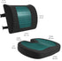 Pack 2, Amazon Basics Comfortable Seat Cushion & Lumbar Support for Office Chairs, Gel Enhanced Memory Foam, Non-Slip
